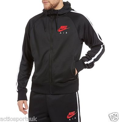 nike tracksuit black and red